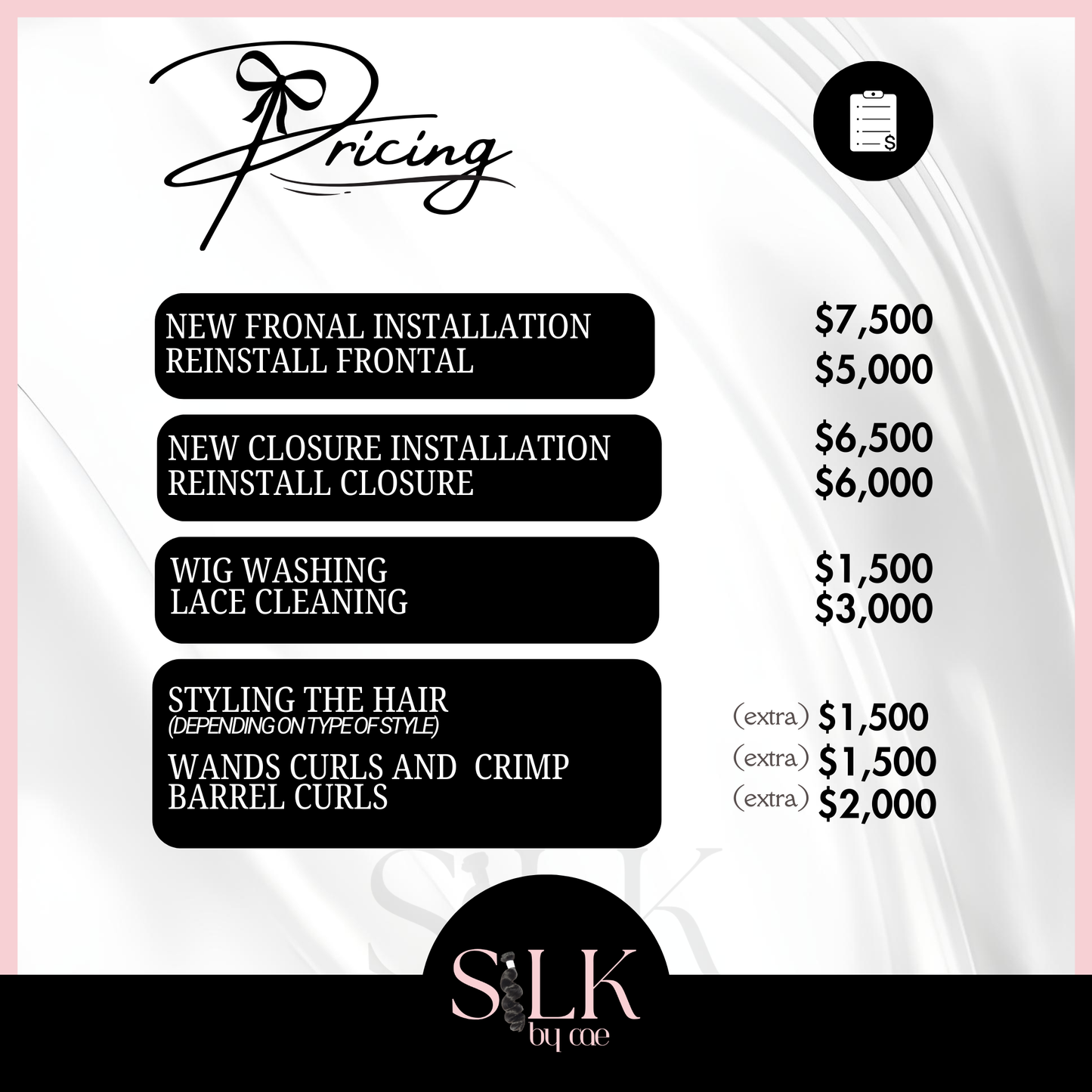 Pricelist Design